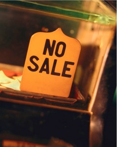 No sale.